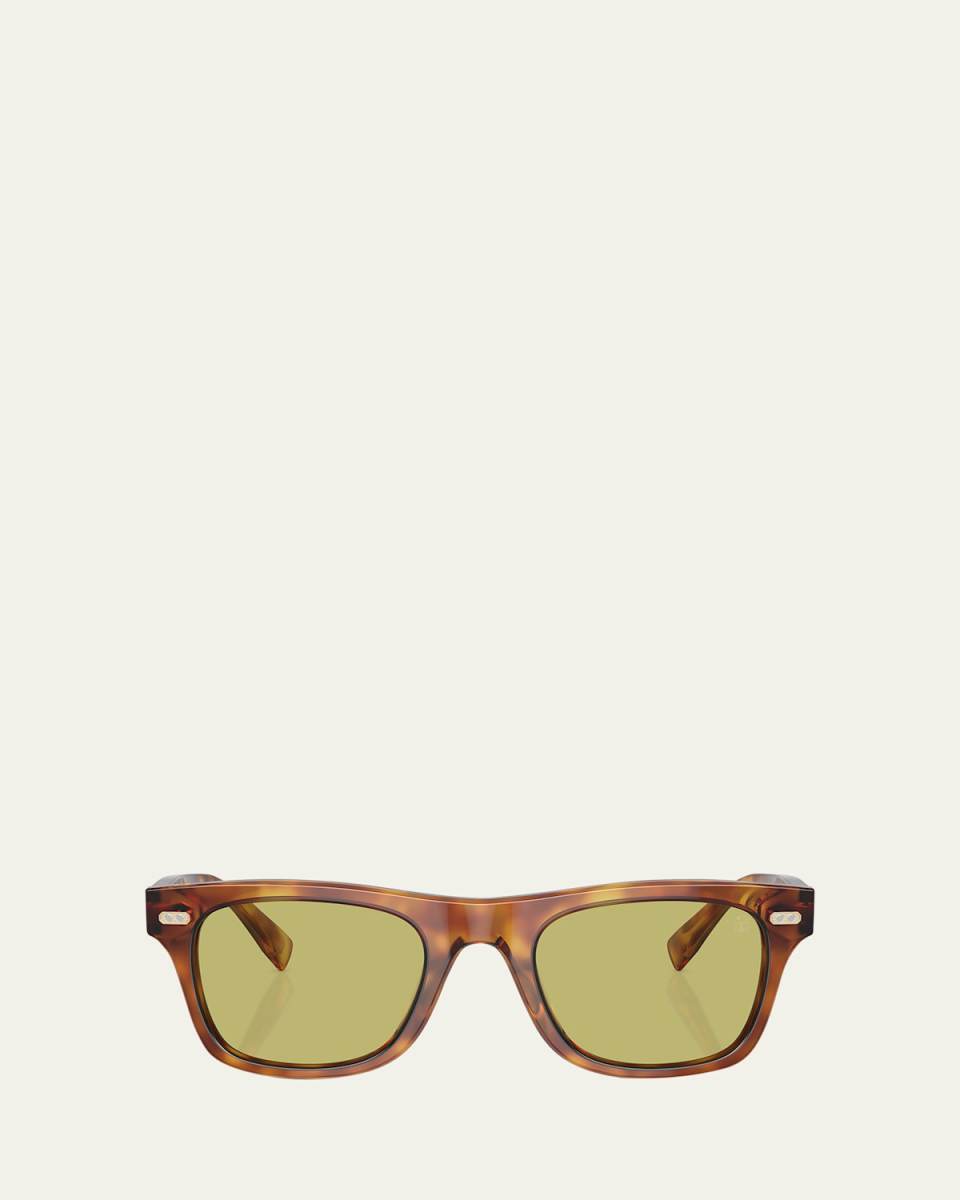 Polarized Acetate Square Sunglasses